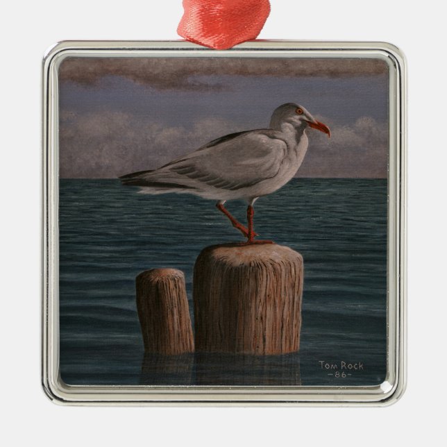 Seagull by Tom Rock Metal Ornament (Framsidan)
