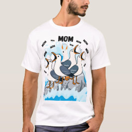 Seagull Mom – Funny Coastal Bird Lover Mom T-Shirt