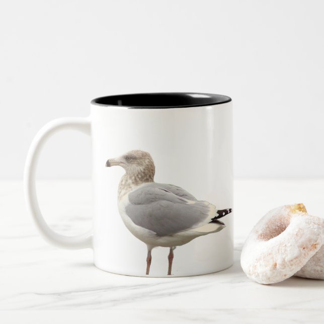 Seagull Photo Mug Två-Tonad Mugg (Med munk)