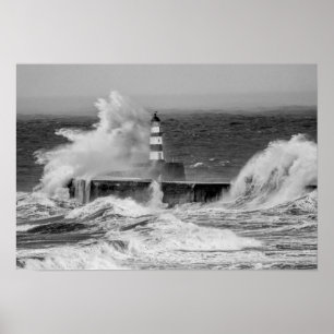 Seaham Lighthouse Poster/Skriv ut Poster