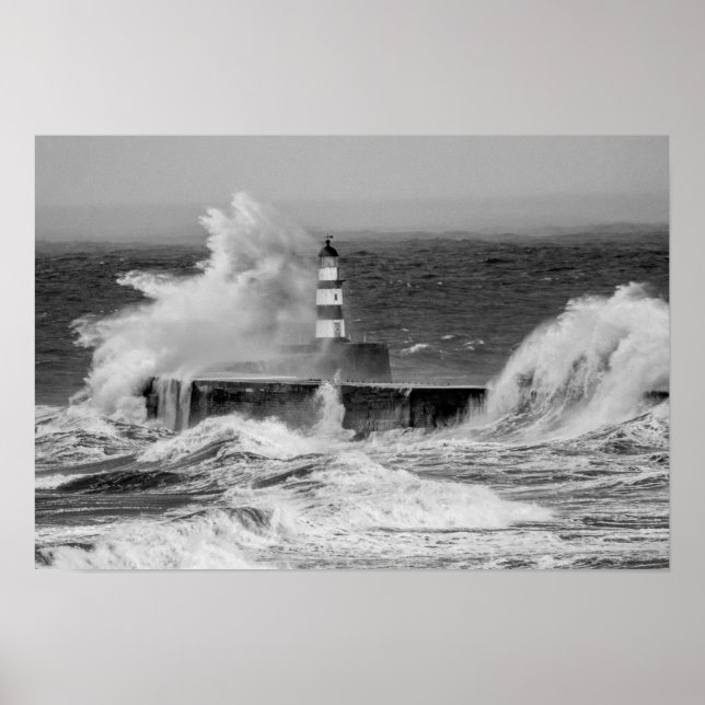 Seaham Lighthouse Poster/Skriv ut Poster (Framsidan)