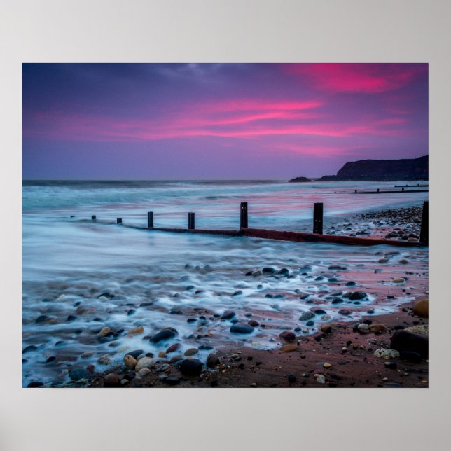 Seaham Sunrise Poster/Skriv ut Poster (Framsidan)