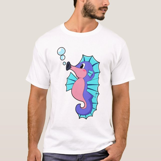 Seahäst T Shirt (Framsida)