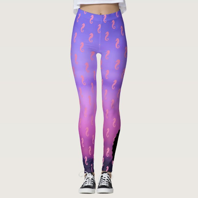 Seahästar Leggings (Framsida)