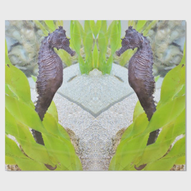 Seahästpresentwrap Presentpapper (Platt)