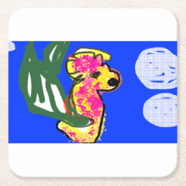 Seahästsommar Underlägg Papper Kvadrat