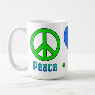 Seahawks Blue Grönt Peace Kärlek BBG Mugg