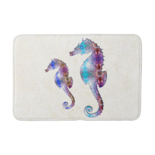 SEAHORSE 1 DUO BABY BLUE OCH ROSA MOSAIC BADRUMSMATTA