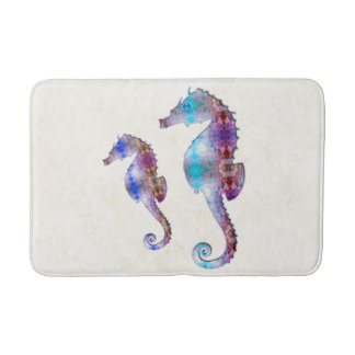 SEAHORSE 1 DUO BABY BLUE OCH ROSA MOSAIC BADRUMSMATTA