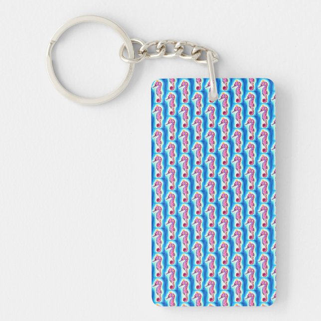 Seahorse Acrylic Keychain Nyckelring (Framsidan)