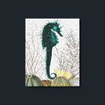 SeaHorse and Sea Urchins Canvastryck<br><div class="desc">Kustnära och tropiska</div>