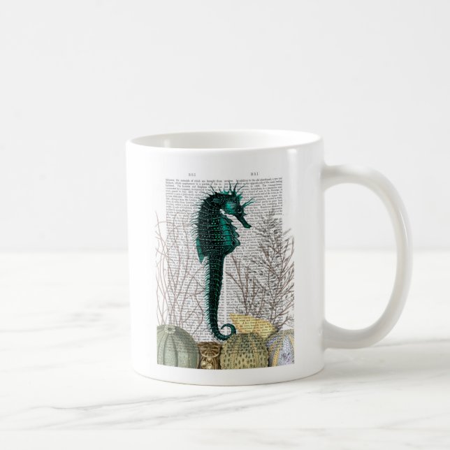 SeaHorse and Sea Urchins Kaffemugg (Höger)