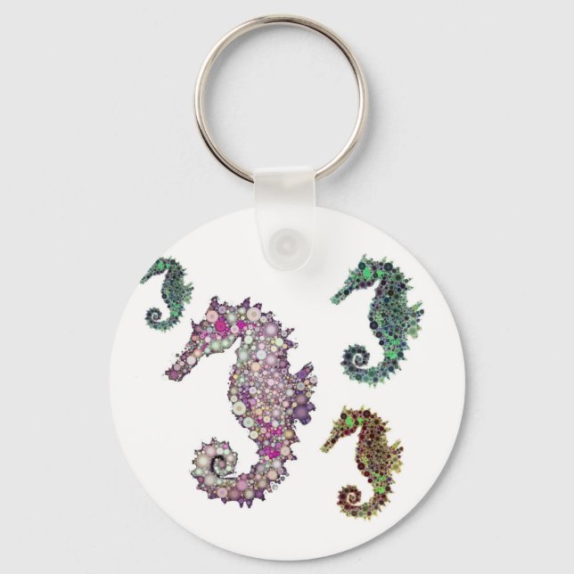 Seahorse Art by LeahG Nyckelring (Framsida)