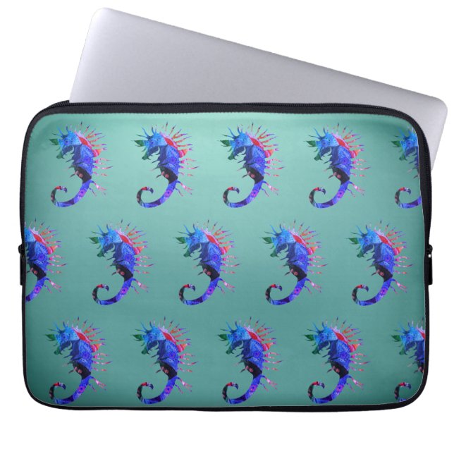 Seahorse Art Neoprene Laptop sleeve 13" (Framsidan)