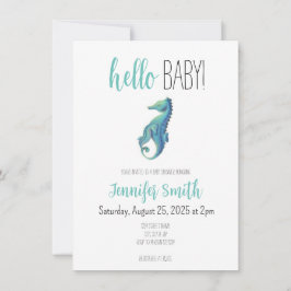 Seahorse Baby Shower-inbjudan Inbjudningar