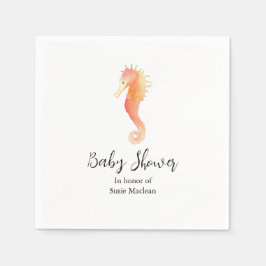 Seahorse Baby Shower Napkin Pappersservett