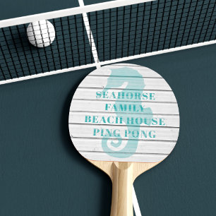 Seahorse Beach House Ping Pong Paddle Pingisracket