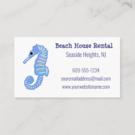 Seahorse Beach House Vacation Rental Visitkort