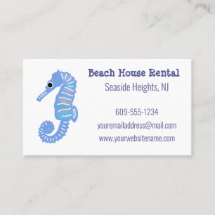 Seahorse Beach House Vacation Rental Visitkort