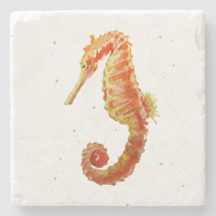 Seahorse Beach Marble Stone Underlägg