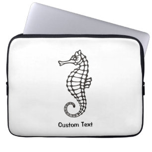 Seahorse Black Laptop Fodral