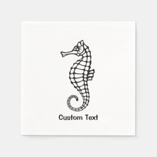 Seahorse Black Pappersservett