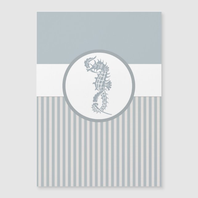 Seahorse Blue Classic Nautical Elegant (Framsida)