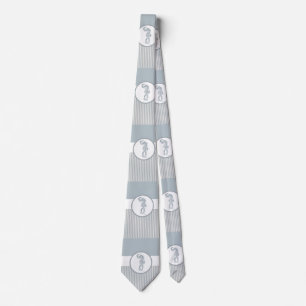 Seahorse Blue Classic Nautical Elegant Slips