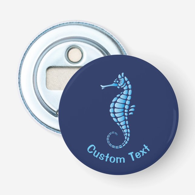 Seahorse Blue Flasköppnare (Framsidan)
