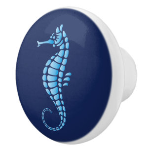 Seahorse Blue Knopp