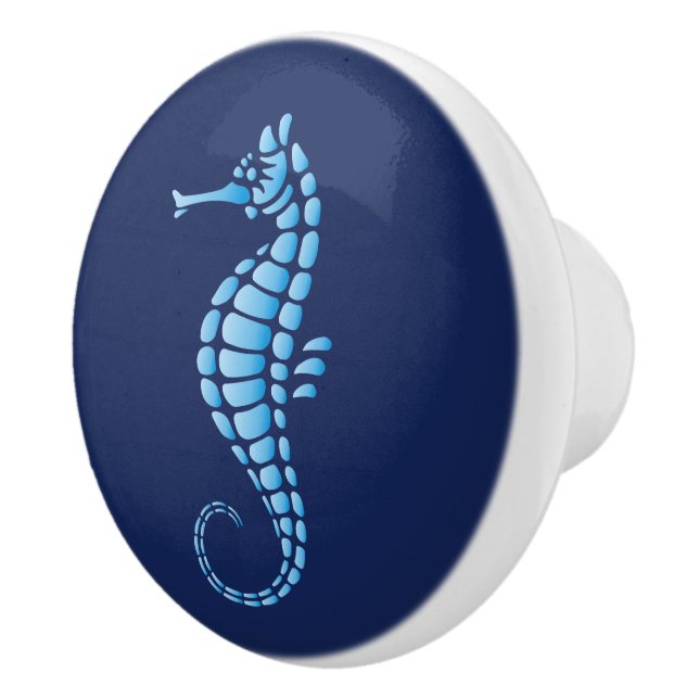 Seahorse Blue Knopp (Höger)