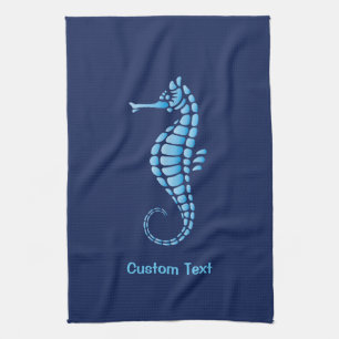 Seahorse Blue Kökshandduk