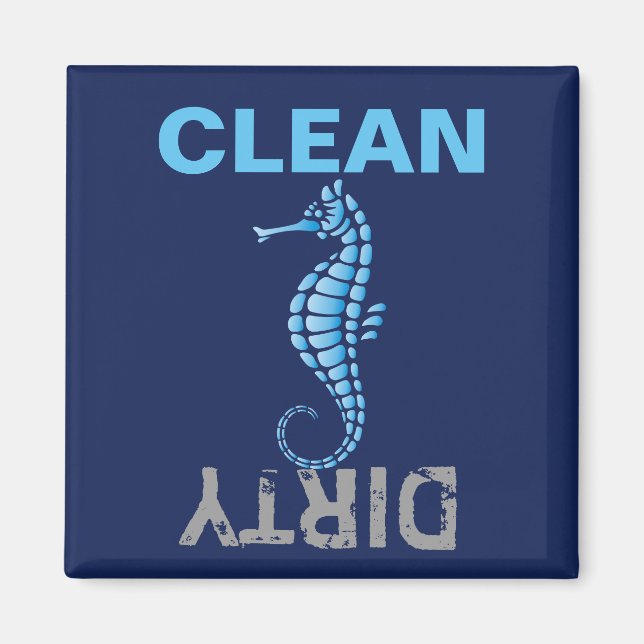 Seahorse Blue Magnet (Framsidan)
