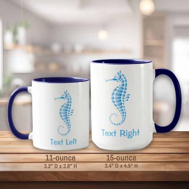 Seahorse Blue Mugg (Skapare uppladdad)