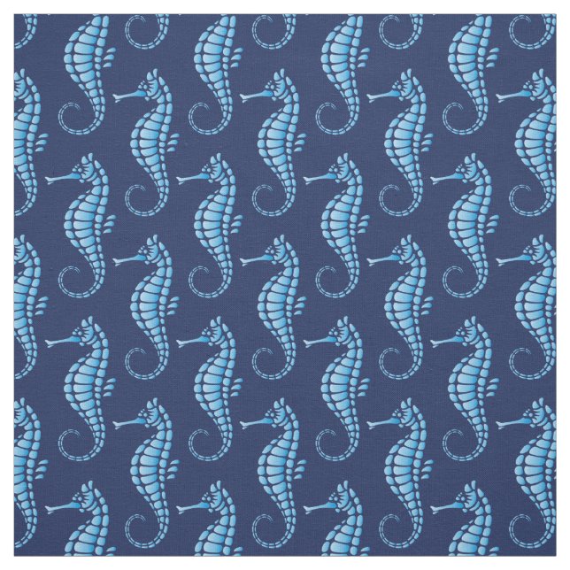 Seahorse Blue Tyg (Provkarta)