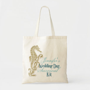 Seahorse Bröllopsdag Survival Kit Bag Tygkasse