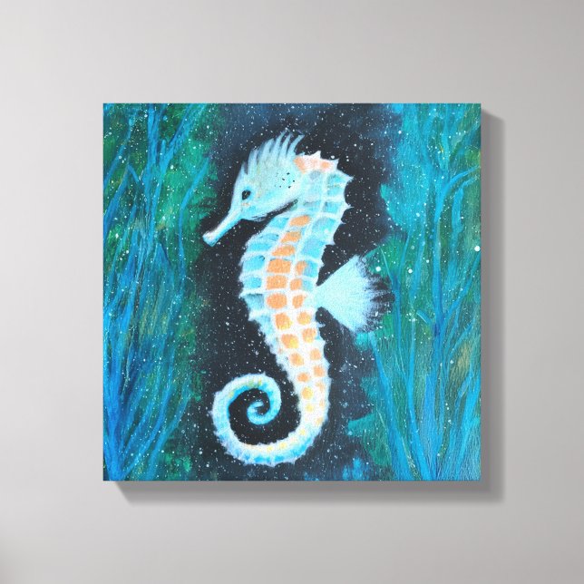 Seahorse canvas art (Framsida)