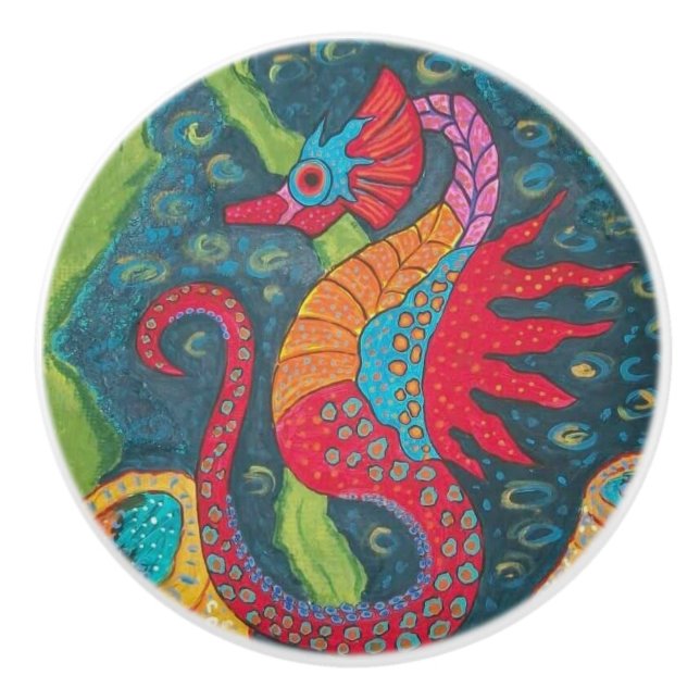 Seahorse Ceramic pull Knopp (Framsidan)