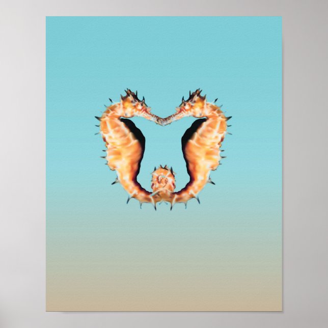 Seahorse Courting Poster (Framsidan)