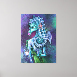 Seahorse Dam Fantasy Kanvastryck - Painter