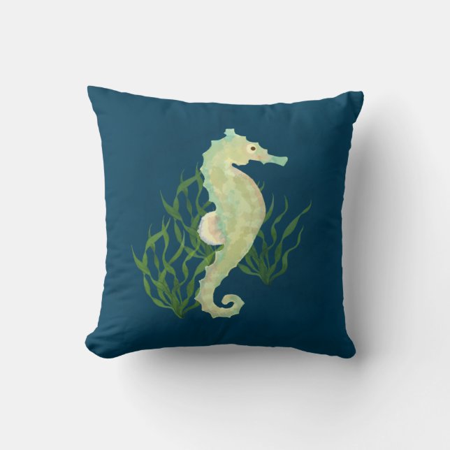 Seahorse Dekorativ kudde (Framsida)