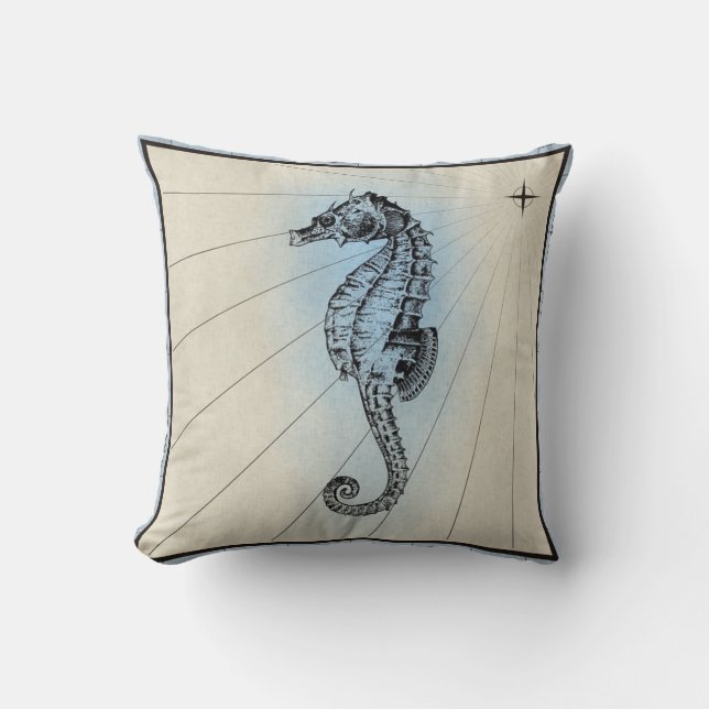 Seahorse Dekorativ kudde (Framsida)