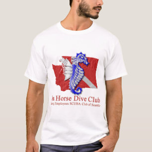 SeaHorse Dive Klubb logotyp Light t-shirt