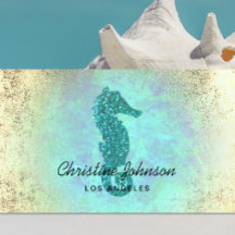 Seahorse faux glitter logotyp