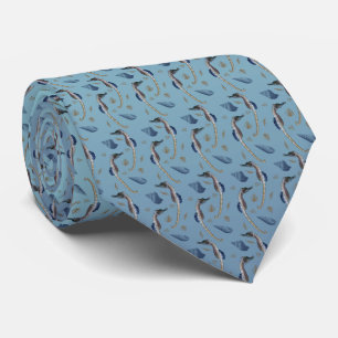Seahorse Frenzy Tie (blå blandning) Slips
