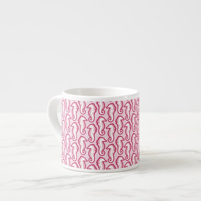 Seahorse Frolic espressomugg - rosa (Framsida vänster)