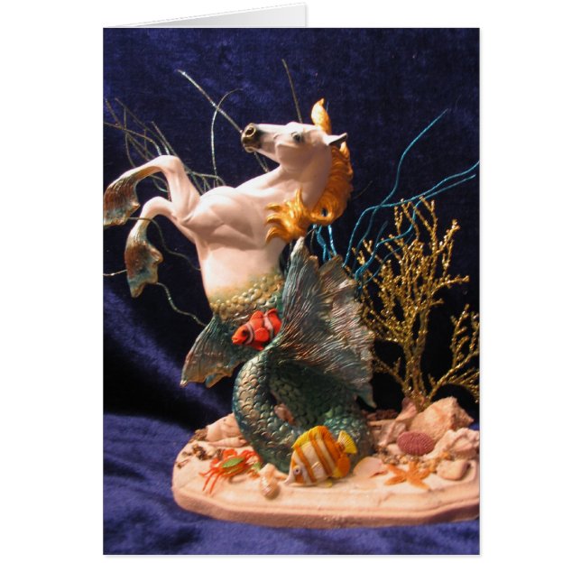 Seahorse Hälsningskort (Framsidan)