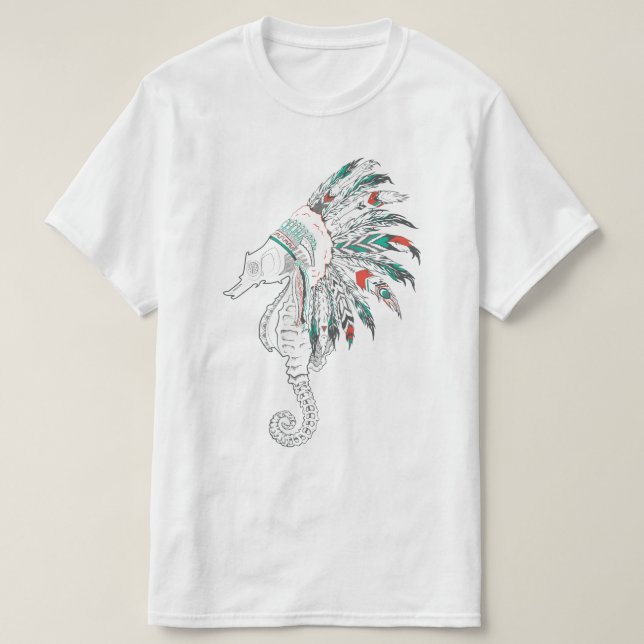 seahorse headdress tee (Design framsida)