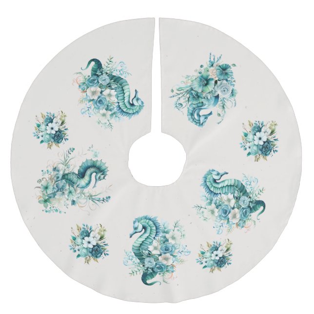 Seahorse Julgran Skirt Julgransmatta Borstad Polyester (Framsidan)