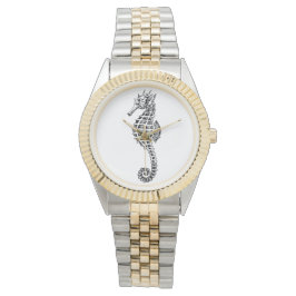 SEAHORSE. MARINE LIFE. FISK ARMBANDSUR